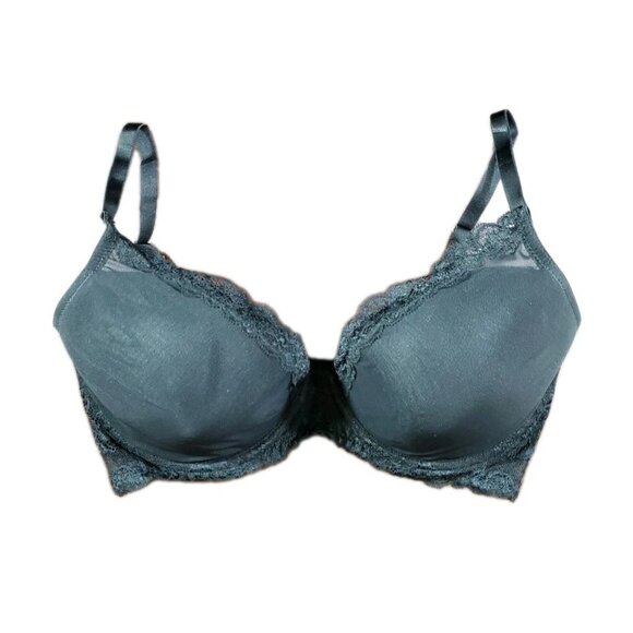 Natori Feathers Luxe Mesh Full Fit Lace Bra Black Size 32DDD - Picture 2 of 7